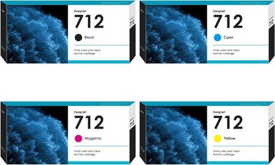 712 XL Ink Cartridges for HP DesignJet T650 T630 T230 T250 T210 Studio Plotter