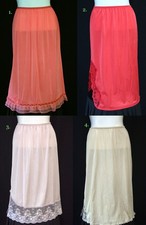 VTG Nylon Half Slips Asstd. Brands  Colors Sold Separately Sizes S-M See Menu