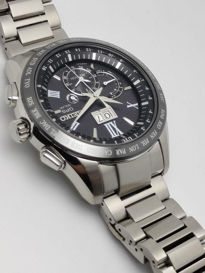 SEIKO Astron 8X42-0AB0-3 SBXB137 Black Dial Solar Men's