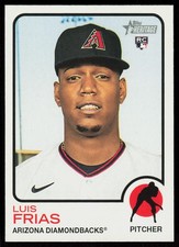 2022 Topps Heritage Luis Frias #175 BASEBALL CARD Rookie Arizona Diamondbacks RC. rookie card picture