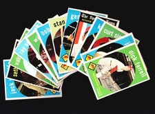 Mid-Hi Cardinals Lot 1959 Topps 175 Dick FARRELL 372 Jim HEGAN 382 Curt SIMMONS+