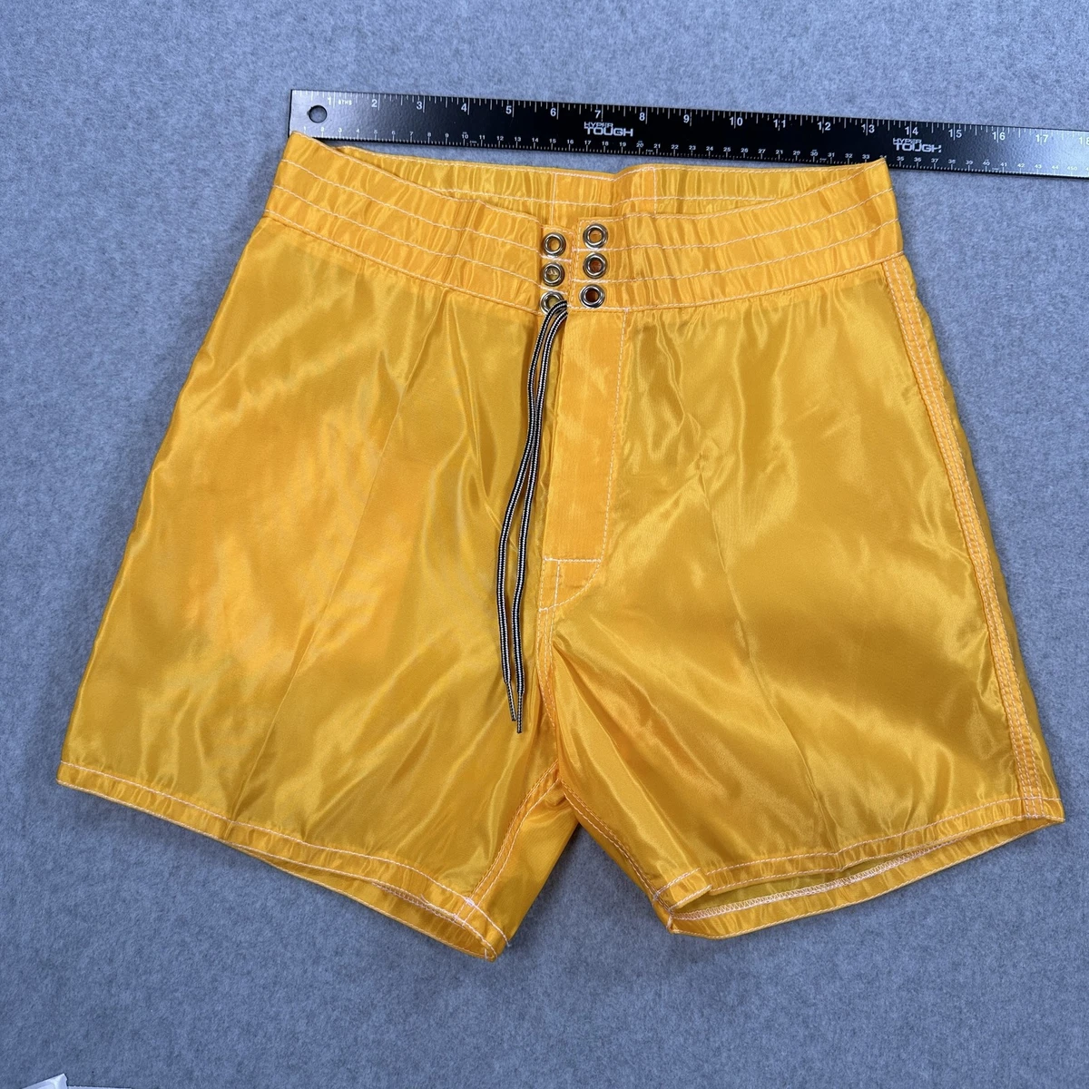 Yellow Retro Board Shorts for Men for sale | eBay