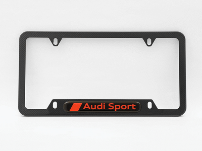 Genuine Audi Audi Sport License Plate Frame - Carbon Fiber ZAW-071