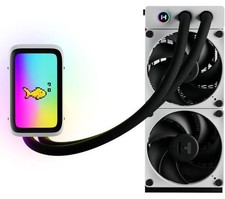 Image of HYTE THICC Q60 240 mm LCD Liquid CPU Cooler - RGB LED