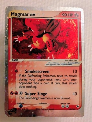 2003 Pokmon EX Ruby & Sapphire Magmar ex Ultra Rare Holo Card | eBay