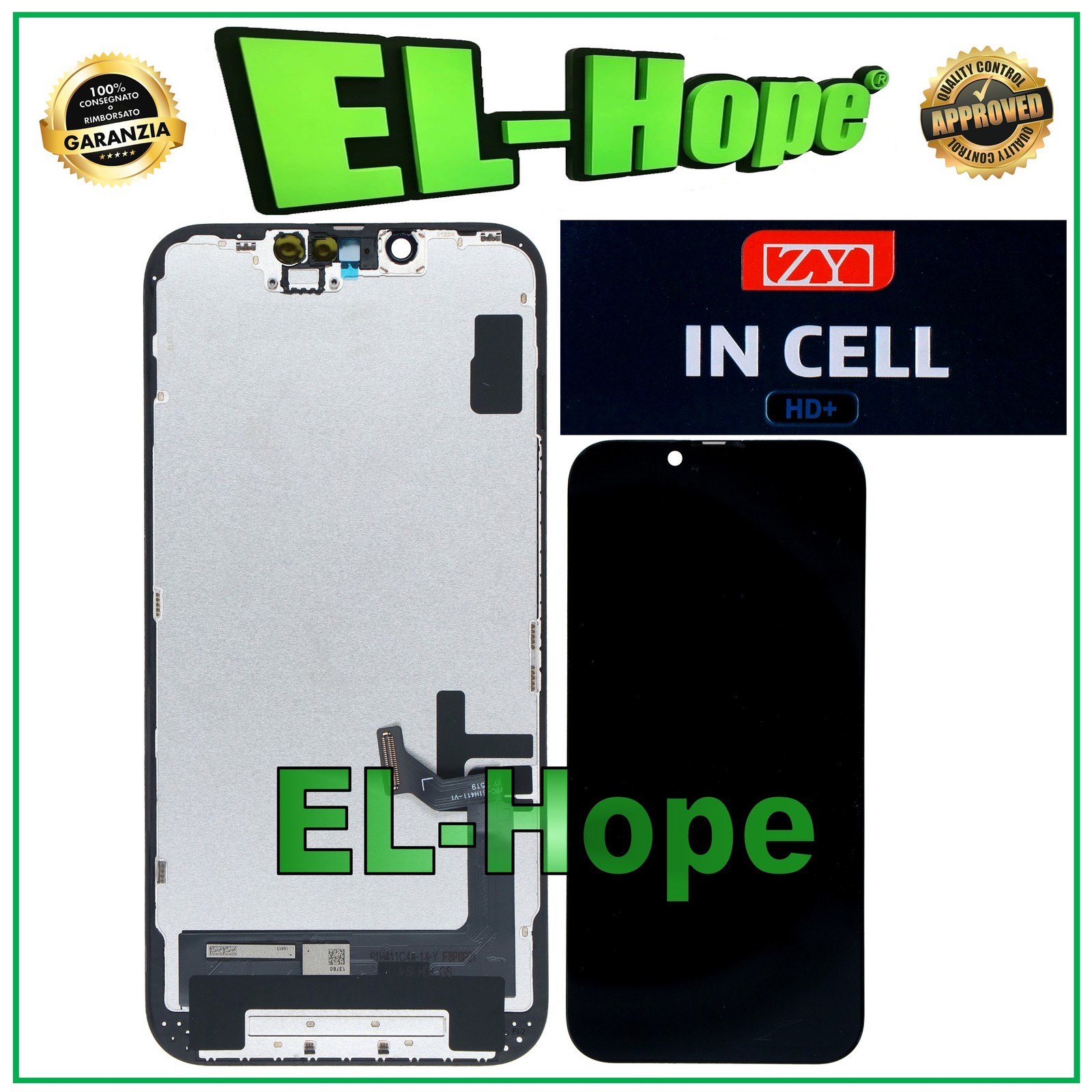 Display LCD ZY HD+ Incell per iPhone 14