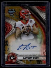 2024 Bowman University Best #BOA-CBE Carson Beck Gold Refractor /50