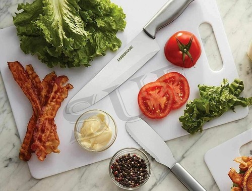 Extra Thick Flexible Plastic Chopping Board WHITE Mats Non-slip, 1.3mm 1 PC - Picture 5 of 5
