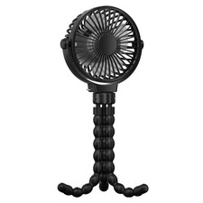 Stroller Fan w/ Flexible Tripod, 3 Speeds, 360  Tilt - Black - One size