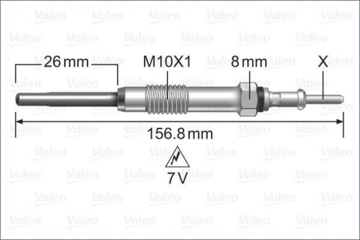 VALEO Glow Plug For MERCEDES JEEP Cla Cls Gla Glb-Class Glc Gle Gls 11597301