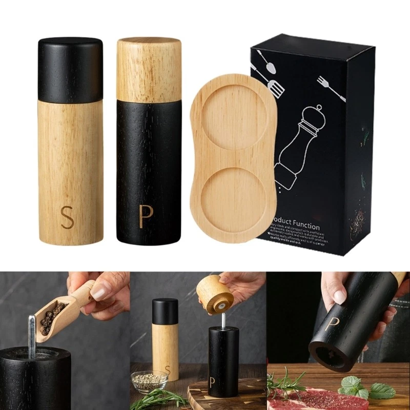 Manual Peppers Mill Salt Peppers Mill Adjustable Grinding Mechanism