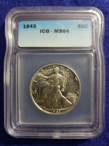 1943 Half Dollars Liberty Walking ICG MS64 ~ L👀K SHIPS FREE