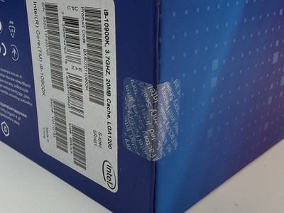 Intel Core i9-10900K Processor (3.7 GHz, 10 Cores, FCLGA1200