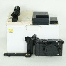 Nikon 1 V3 Body Black with Grip Compact Mirrorless Camera 18.39MP Used