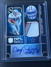 2025 Panini Silhouette Daryl “Moose” Johnston NFL Relics Patch Auto  /75