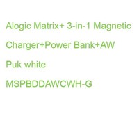 Alogic Matrix+ 3-In-1 Magnetic Charger+Power Bank+Aw Puk White MSPBDDAWCWH-G