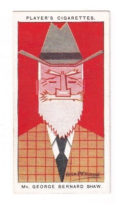 GEORGE BERNARD SHAW 1926 Alick Ritchie Caricature Card