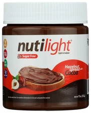 Nutilight - Sugar Free - Hazelnut Spread & Dark Chocolate - 11 oz Jar
