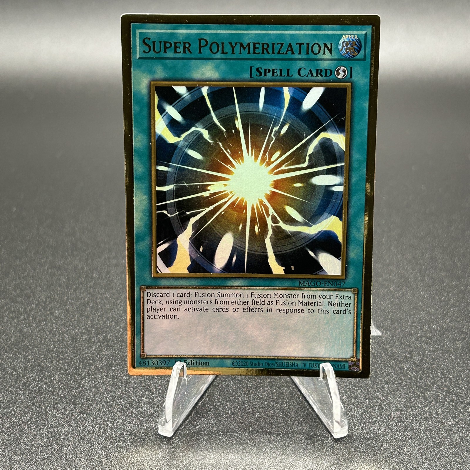 Yu-Gi-Oh! TCG Maximum Gold Super Polymerization MAGO-EN047 Foil Rare NM