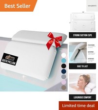 2 Panel Luxury Bath Pillow with Plush Foam - Ideal Shower and Spa Accessory