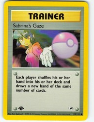 Sabrina's Gaze 125/132 Gym Heroes 1st Edition Common Trainer