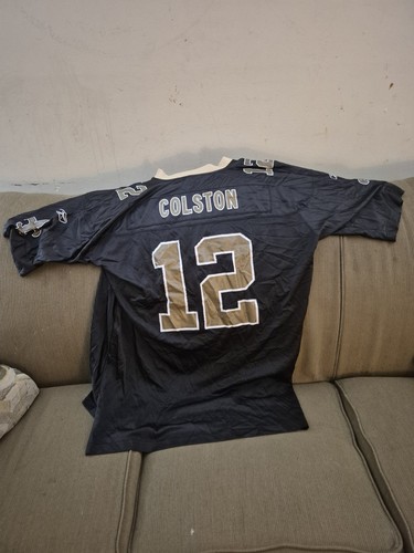 Reebok New Orleans Saints Jersey Mens 2XL Black Marques Colston On Field NFL - Picture 10 of 11