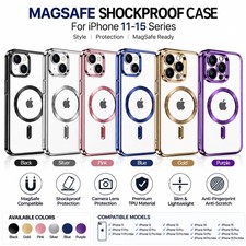 MagSafe Magnetic Shockproof Case for iPhone 15 14 13 12 11 with Camera Lens