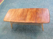 Ercol Coffee Table With Magazine Rack Model 459. TLC Required.
