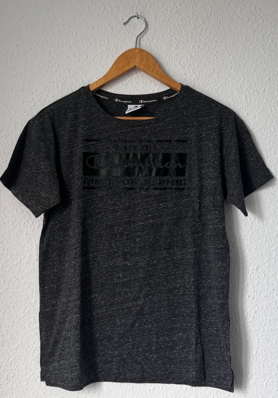 Champion "Authentic Athletic Apparel" Men's Heather Charcoal T-Shirt - XS image 6