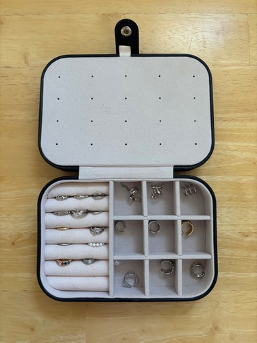 Earrings, Cartilage cuffs, 21 pieces with case