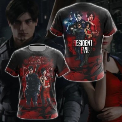 Resident Evil Biohazard 3D Printed T-Shirts Horror Polyester Atmungsaktiv Tees