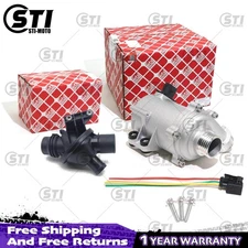 FEBI Electric Water Pump with Thermostat Kit For BMW 328i 528i X3 X5 530xi 525xi