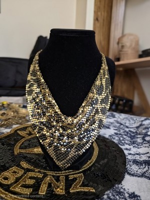 Vintage Disco Style Mesh Leopard Print Choker Necklace