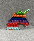 SENSORY TOYS FIDGET LOT OF POP IT UNICORN TEXTURED BUBBLE TOY & 2 KEY RINGS — photo 3