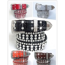 Studded Rhinestone Waistband Belt Dress Bling Rhinestone Belt Women Jeans Belt