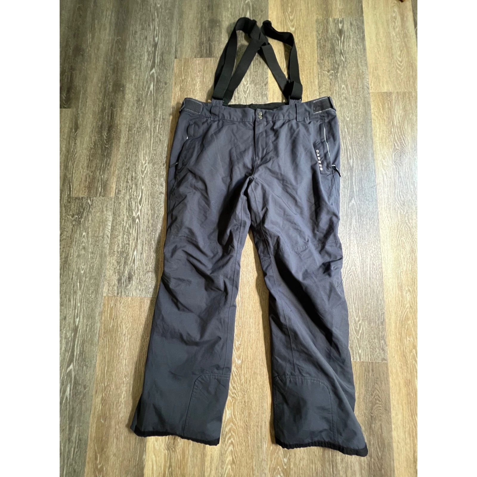 Dare 2b Ski Pants Mens XXL Charcoal Grey ARED 20000 V02 Stretch Suspenders