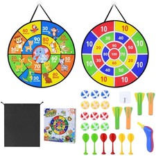 Klett Dartscheibe Kinder, Dart Wurfspiel Kinder Dartspiel Klettballspiel, Spi...