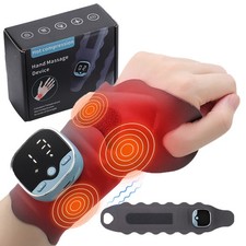 Cordless Hand Massager Wrist Heating Brace Massage for Carpal Tunnel Pain Relief