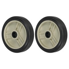 2Pcs 4" Universal Plastic Air Compressor Wheel with 0.5" Hole Beige