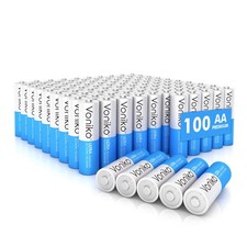 Voniko  Premium Grade AA Batteries  100 Pack  Alkaline Double A Battery  Ultr... 0.35 per gallon
