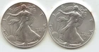 2-2023 American Silver Eagles 1-Troy oz Silver Rounds Each