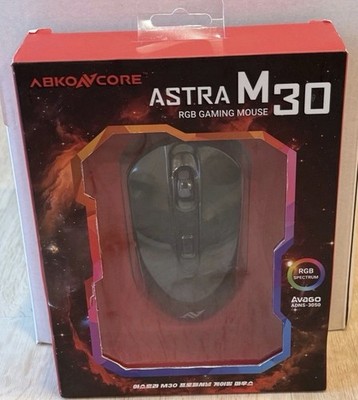 ABKONCORE Astra M30 RGB Spectrum Wired Optical Gaming Mouse 3500 DPI 6 Buttons