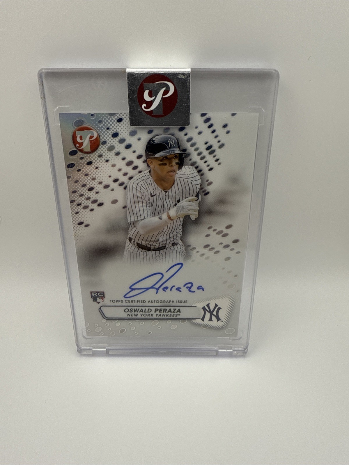 2023 Topps Pristine - Pristine Autographs Oswald Peraza #PA-OP (AU, RC)