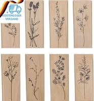Holzstempel Set 8 StüCk Vintage FüR Scrapbooking Karten