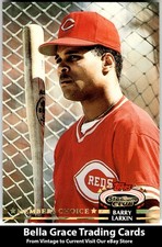 1992 Stadium Club Barry Larkin #596 Cincinnati Reds Members Choice MLB Baseball