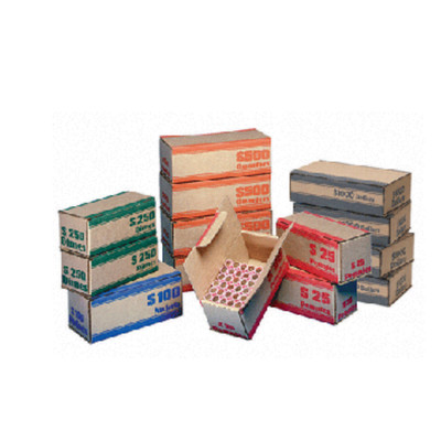 MMF Pack  n Ship Dime Coin Shipper Boxes - Green ABA Color-Coded, 50-Pack