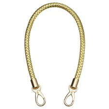 60cm/23.6" Braided Leather Purse Replacement Strap for Handbag, Gold