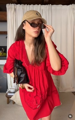 ZARA NEW SS25 WOMAN ZW COLLECTION SHORT EMBROIDERED DRESS 5107/080