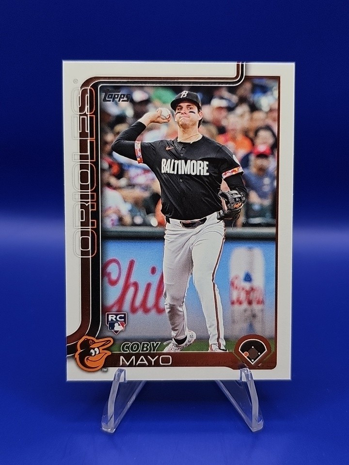 Coby Mayo Rookie RC 2025 Topps Series 1 Baseball Card #20 Baltimore Orioles