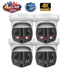 4pcs Vikylin 4K 8MP 180 degree Full Color IR LED POE IP Camera 2-Way Audio Onvif